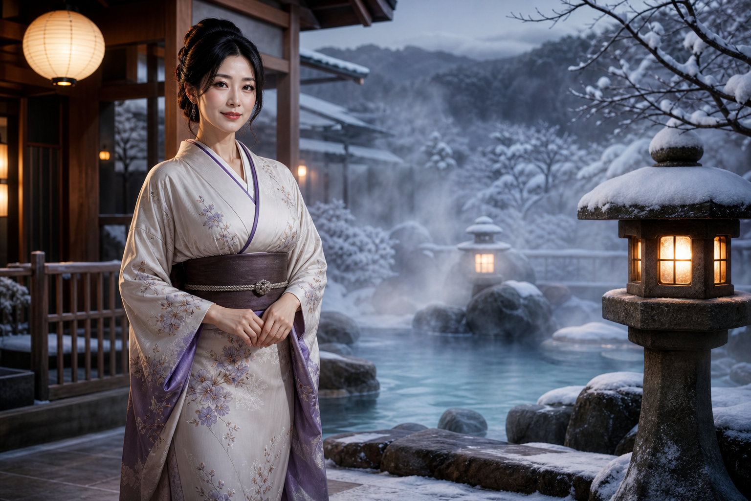 雪线温泉老板娘