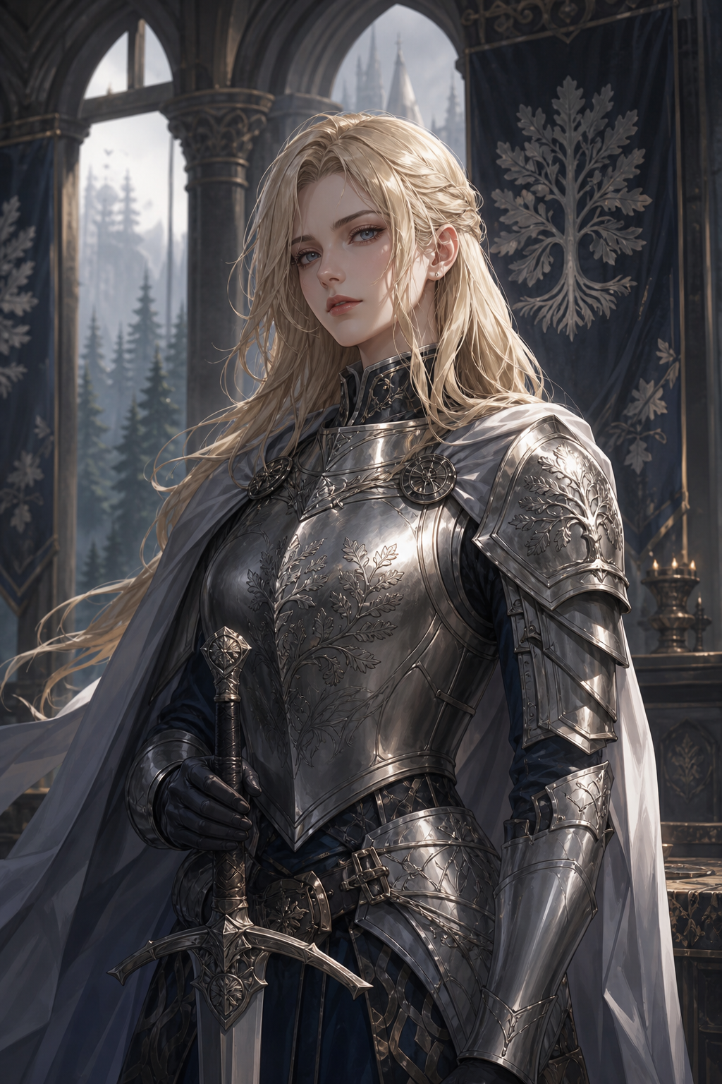 银槲堡女骑士