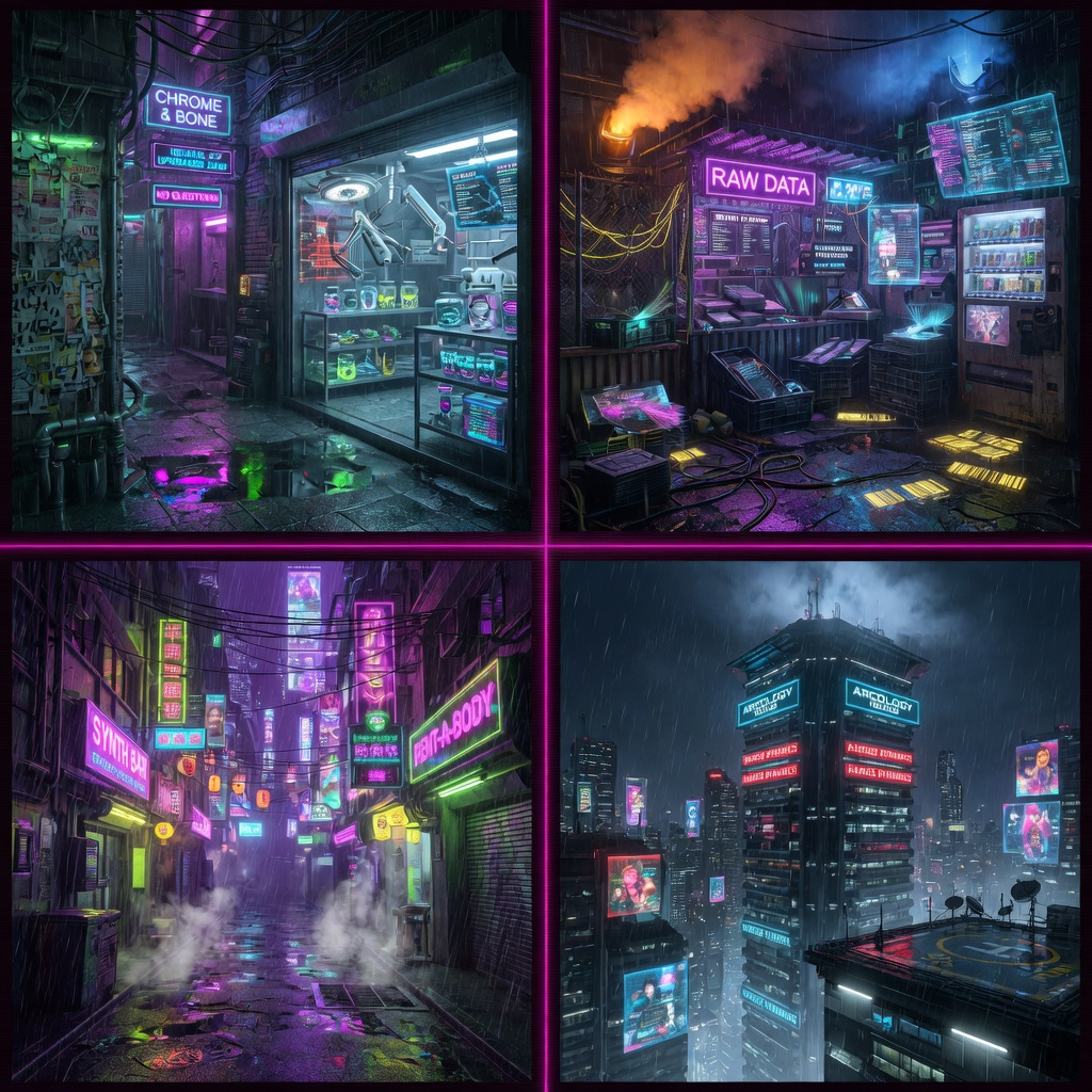 霓虹炼狱赛博场景包